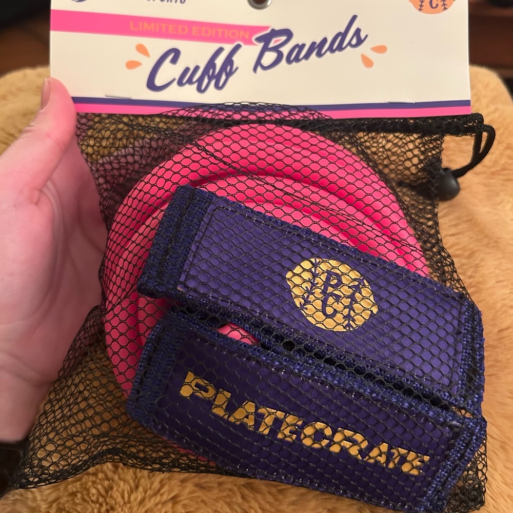 Pink and Purple Bandit Sports Cuff Resistance Bands